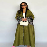 عباية سوداء مطرزة